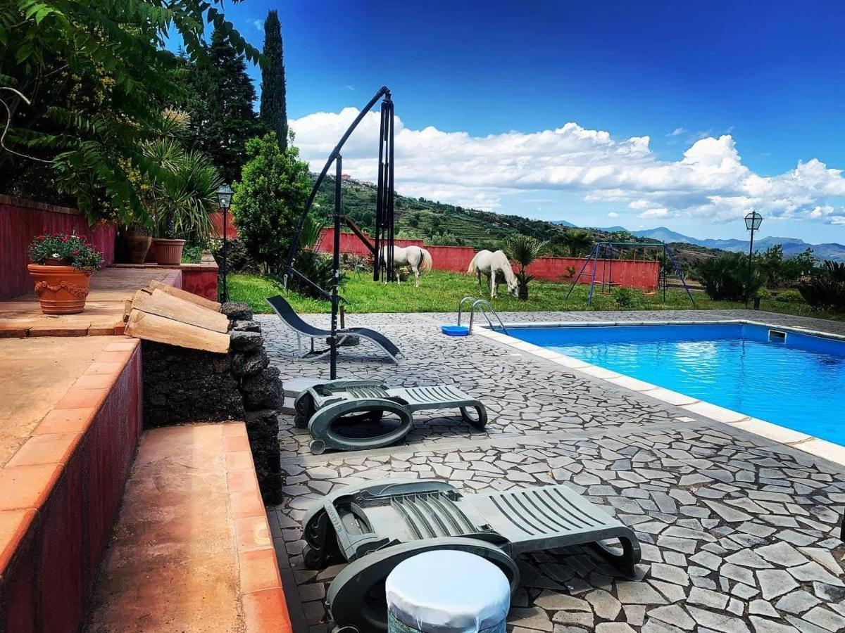 Villa Alessio - Case Vacanza Con Piscina Sull'Etna Puntalazzo Bagian luar foto